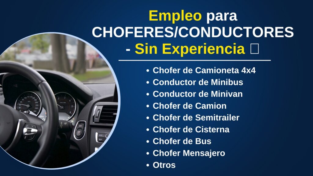 REQUIEREN CHOFERES - Postula ya
